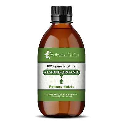 Almond Sweet Oil Organic 100% Pure & Natural Cold Pressed Carrier Oil • £10.99