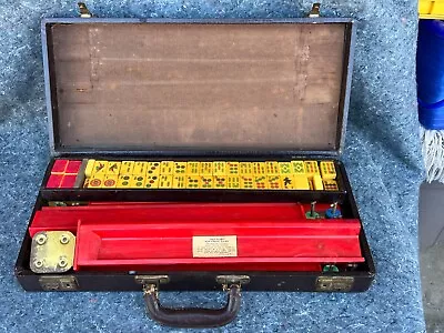 1940s Rottgames Bakelite Mahjong 168 Set In Case • $350