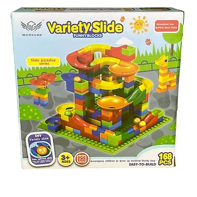 Variety Slide Kids Race Railway Track Building Blocks Play Set 168 PCS • $12