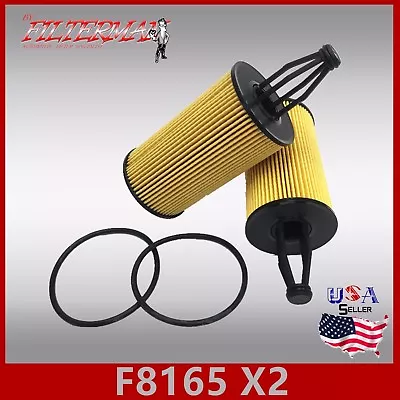 F8165(x2pcs) 57059 Oil Filter: Mercedes-benz Cl550 Cl63 Amg Cls400 • $15.95