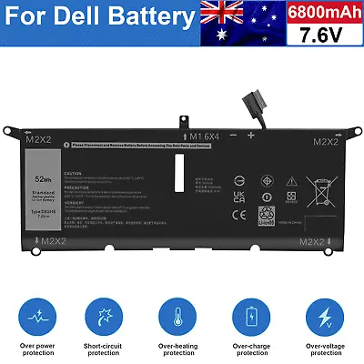 DXGH8 Battery For Dell XPS 9370 9380 Inspiron 13 5390 5391 7390 H754V G8VCF 52Wh • $59.99