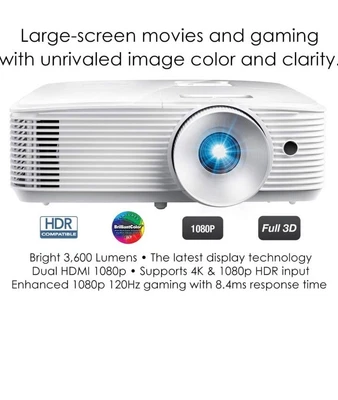 £500 • Buy Optoma HD28HDR 1080p Projector 3D