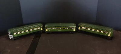 LOT OF 3 Lionel Lines Green Yellow Tinplate Pullman Passenger/Observation Cars • $9.99