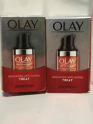 $40.96 • Buy Olay Regenerist Micro Sculpting Swirl Treat 0.5 Oz Each Anti Aging Eye Cream 2ea