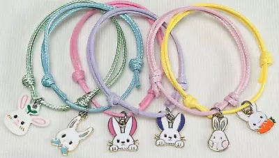 6 Easter Friendship Bracelets  Egg Hunt Prizes Party Bag Gifts Fillers Favours ‘ • £2.79