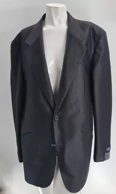 Saxifon Mens Western Black Polyester Two Button Blazer 40 • $29.99