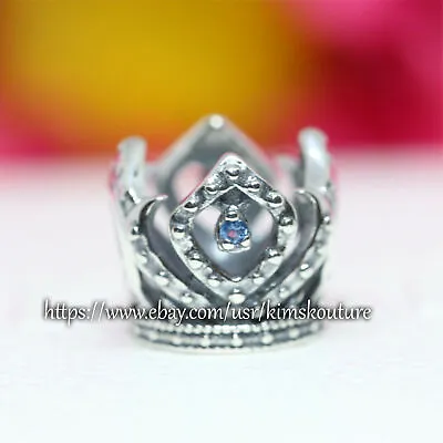 Authentic Sterling Silver  Frozen Elsa's Crown Charm 791588CZB • $29.99