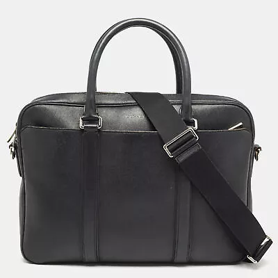 Coach Black Leather Metropolitan Briefcase/Laptop Bag • $141.75