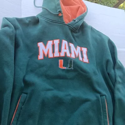 Champs Team Edition U Miami Hurricanes Hoodie Green Embroidered Logo Size 2XL • $19.99