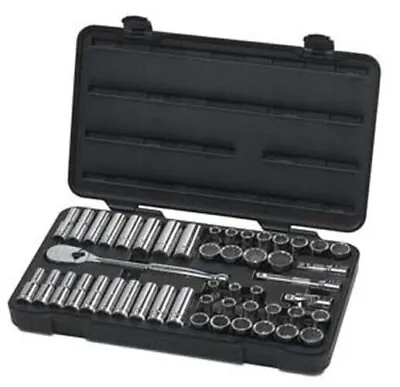 GearWrench 80701 49-Pc. 1/2 In. Drive 12-Point SAE/Metric Mechanics Tool Set • $230