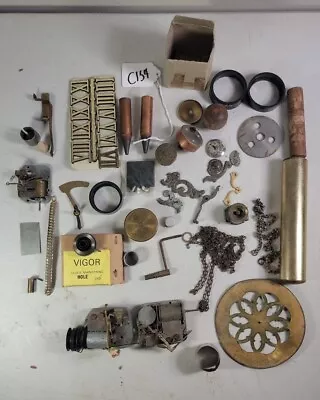 Vintage Steampunk Clock Parts Music Makers Brass Parts Vigor Spring & More C154 • $16.50