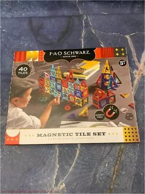 FAO Schwarz Magnetic Tile Set 40pc • $22.99