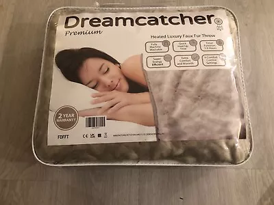 Dreamcatcher Premium Heated Luxury Fur Throw  New • £10