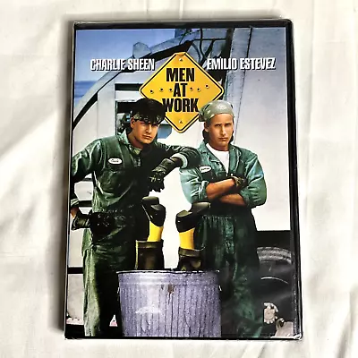 Men At Work DVD Charlie Sheen Emilio Estevez 2021 Comedy Release Sealed PG-13 • $12.99