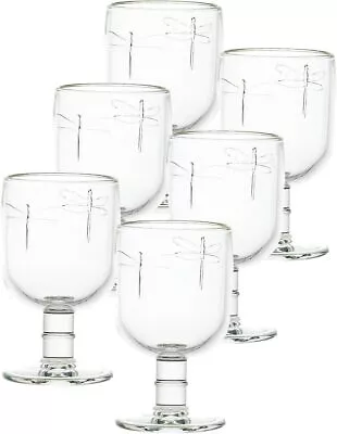 La Rochere Set Of 6 10-ounce Dragonfly Water Glasses • $101.29