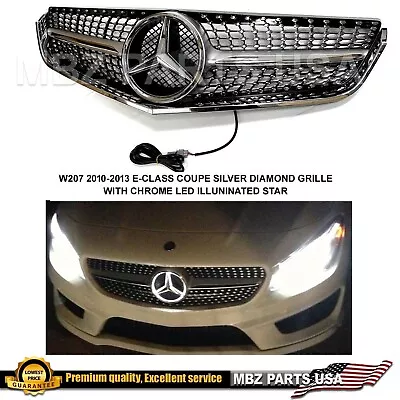 E-Class Coupe Diamond Silver Grille Illuminated Led Star New 2010-2013 • $175