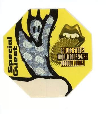 Rolling Stones Voodoo Lounge 1994-1995 Special Guest Backstage Pass RARE YELLOW • $19.99