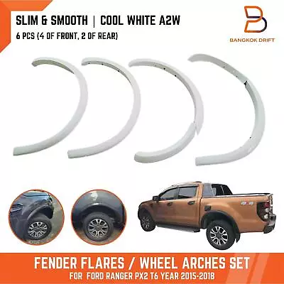 A2w Cool White Slim Fender Flares Wheel Arch For Ford Ranger 2015-2018 Px2 Mk2 • $423.50