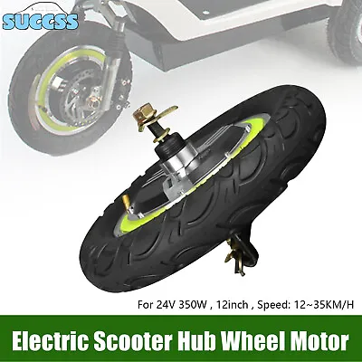 Electric Scooter E-bike Conversion Kit 12'' Brushless Hub Motor 24V Wheel Motor • $61