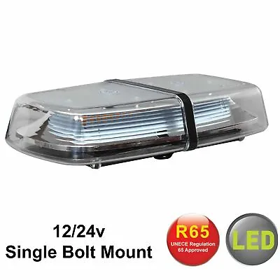 £34.91 • Buy RVL1272SP Bolt-on Amber LED Mini Light Bar Flashing Warning Beacons 12/24V