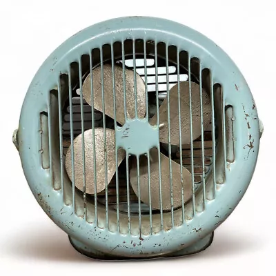 Vintage Art Deco Vornado Style Fan Streamline Industrial Metal Electric MCM • $175