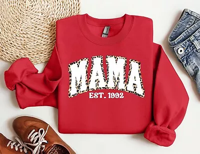 Mama Est. Sweatshirt Mothers Day Sweatshirt Gift For Mom Gift For Her • $26.99