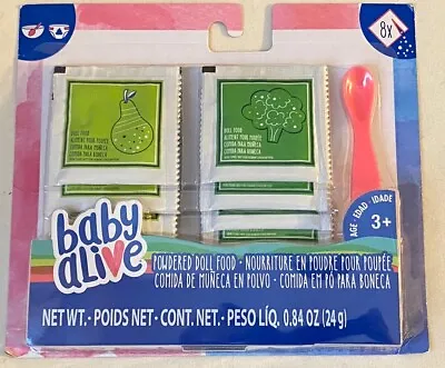 Baby Alive Powdered Doll Food 8 Packets NEW NIP • $10.99