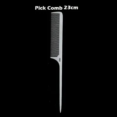 Professional Titanium Steel Anti-Static Metal Comb For Thin Hair Beards Stylist • $9.95