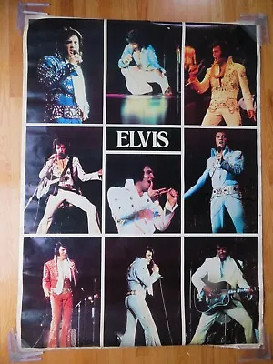 Original 1978 Boxcar Enterprises ELVIS PRESLEY  ELVIS IN CONCERT  Poster • $90