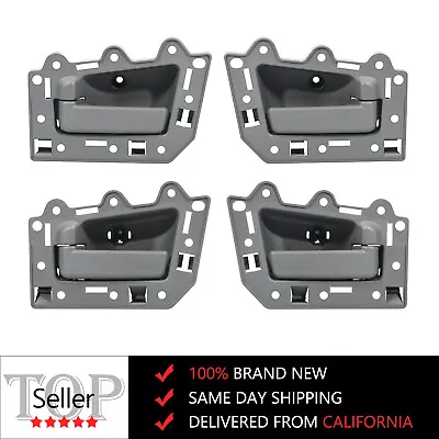 For 05-11 Jeep Grand Cherokee Front Rear Left Right 4pcs Inside Door Handle Gray • $33.80