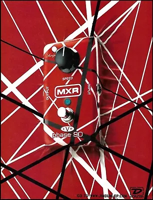 Eddie Van Halen EVH MXR Phase 90 Guitar Effects Pedal Advertisement Ad Print • $4