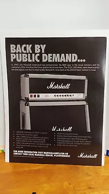 Marshall Silver Jubilee Amplifier Guitar Print Ad 11 X 8.5 • $9.25