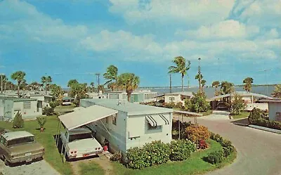 A View Of Ocean Breeze Mobile Home Park Jensen Beach Florida FL • $8.95