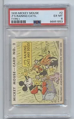 1935 Mickey Mouse #2 Its Raining Cats & Dogs Type 1 PSA 6 • $60