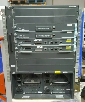 Cisco 6500-e Chassis / Ws-cac-6000w / Ace10-6500-k9 / Ws-sup720-3b / C6509-e-fan • $2705.13