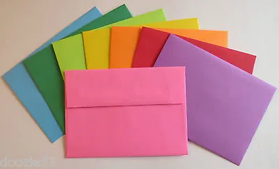  A6 Color Envelopes 4.75 X 6.5 4x6 Blue Pink Purple Orange Red Green Yellow PE29 • $4.09