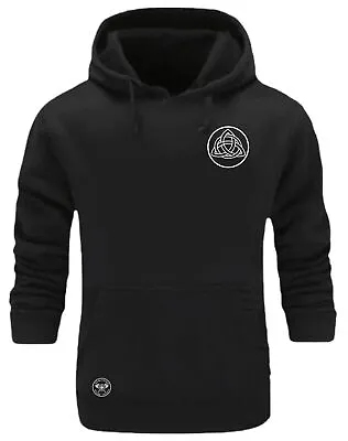 Triquetra Hoodie Small Vikings Clothing Valhalla Nordic Pagan Warrior Odin Top • £19.99