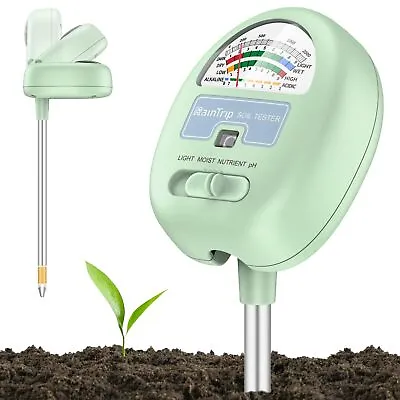 Soil Moisture Meter 4in1 Soil Ph Meter Soil Tester For Moisture Light Nutrients • $25.55
