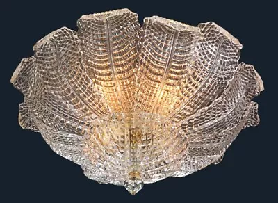 Ceiling Lamp In Murano Glass Venetian Lighting Venice Light Fixture Italian New • $1633