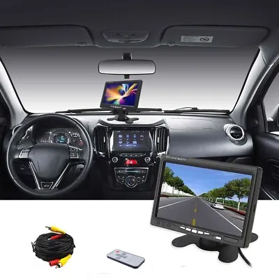 7 Inch LCD Screen Car Monitor For Truck Van Caravan Rear View Backup Camera Kit • $33.99