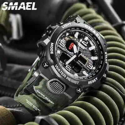 £12.97 • Buy SMAEL Sports Military Waterproof Quartz Date Analogue Digital Casual Wrist Watch