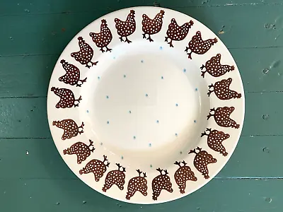 RARE Retired EMMA BRIDGEWATER Speckled Hen PLATE Farmhouse Chicken/Bird England • $29.99