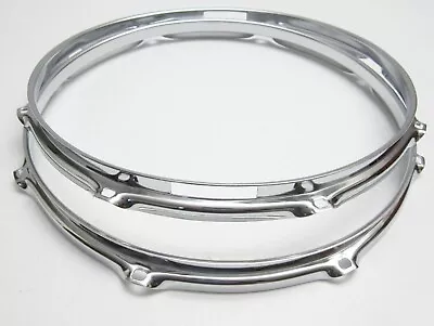Pair REPLACEMENT 13  SNARE DRUM HOOPS RIMS 8-HOLE Sonor Brand (Force/Jungle) • $24.50