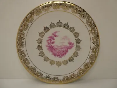 Bareuther Wilhelmina German Porcelain Vintage Bavaria Charger Wall Plate Fishing • $39