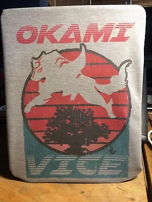 Okami Vice T-Shirt - 80s Amaterasu Inspired By Miami Vice Tee By Rev-Level • £16.49