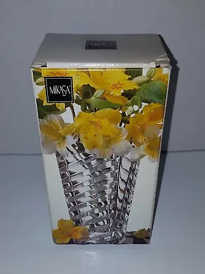 Vintage Mikasa Art Deco ANGLES Crystal Flower Vase 033/613  W/ Original Box • $19.99