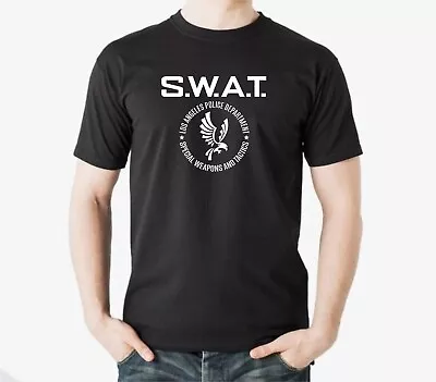 SWAT LAPD Design T-shirt UK L 12/14 • £17.49