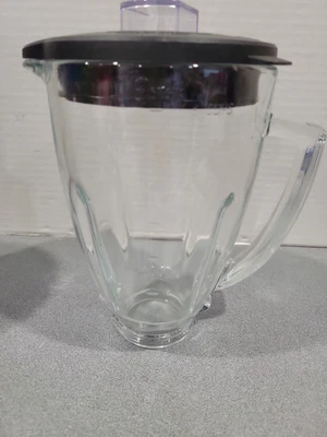 $13.94 • Buy Oster 6 Cup Round Top 2 Piece Glass Jar Replacement For Oster Blender  & Lid