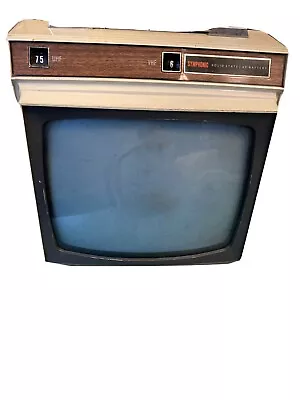 Vintage Symphonic TPS 111 Mini Portable TV (1970s)  • $45