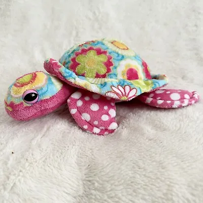 Douglas Pink Hippie Flower Genevieve The Sea Turtle Plush 12  Stuffed Animal • $12